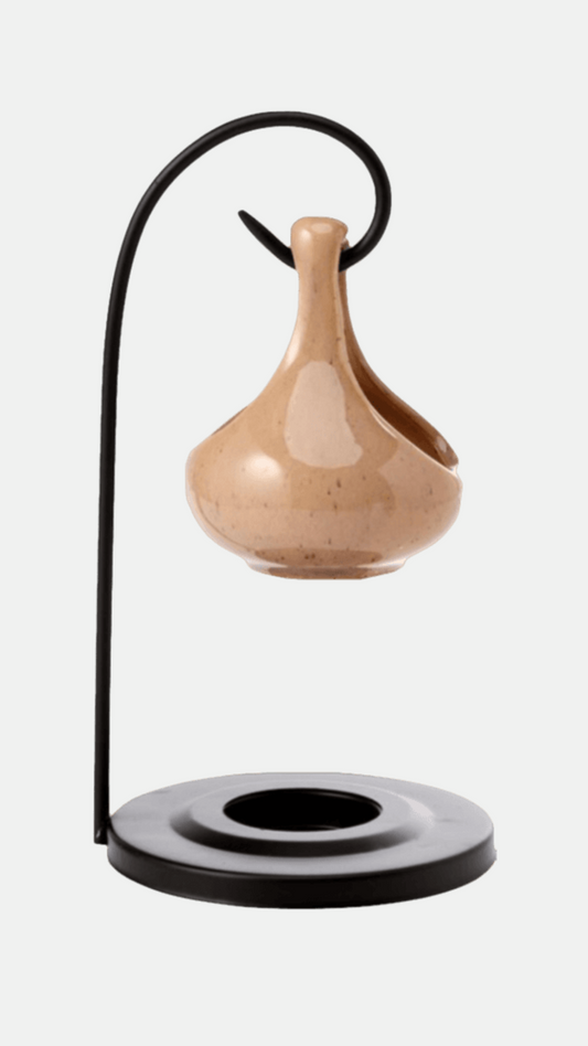 Cantaloupe Teardrop Shape Hanging Wax Melter with Stand