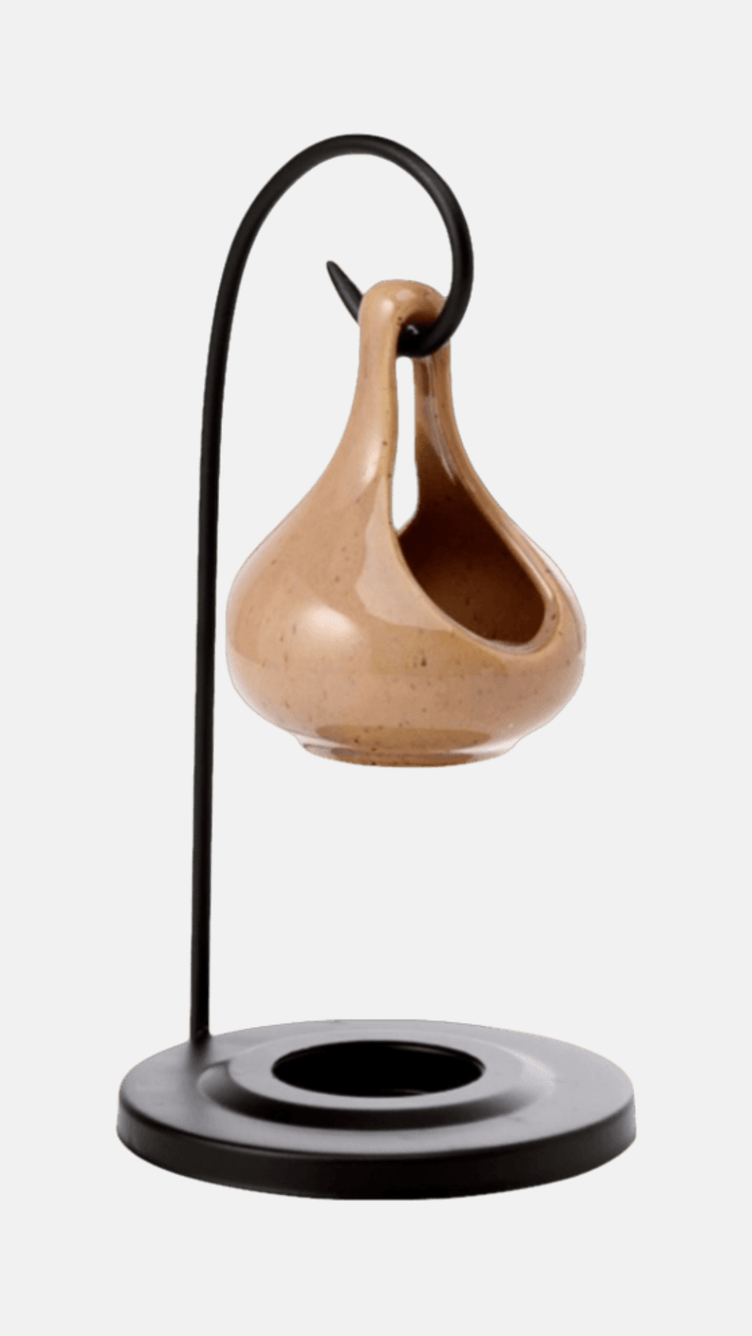 Cantaloupe Teardrop Shape Hanging Wax Melter with Stand